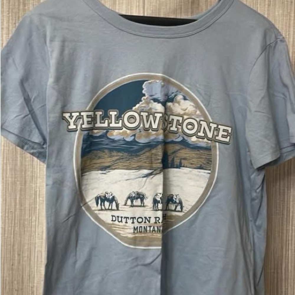 Yellowstone Graphic Kids T-Shirt - Blue
